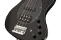 Preview: Sadowsky MetroExpress 21-Fret Vintage M/J Bass, Roasted Maple Fingerboard, 4-String - Solid Black High Polish